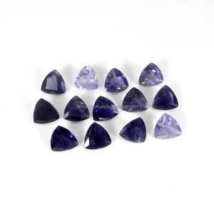 Iolita Azul Natural Genuina, Corte Trillial Facetado, Gema al por Mayor de 9mm, 2.15 Quilates - Product Image 1