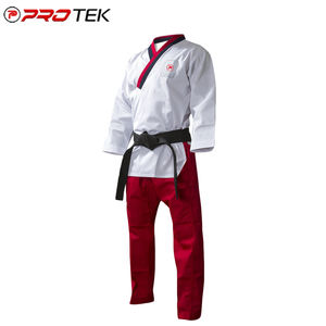 Uniforme de Taekwondo de algodón y poliéster hecho a medida, cómodos conjuntos de ropa de artes marciales para adultos, servicio OEM disponible - Product Image 1