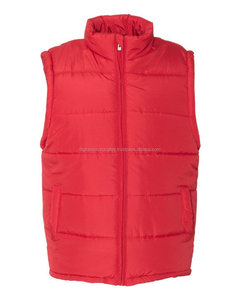 Gilet matelassé d'hiver avec logo personnalisé du fabricant classique décontracté rembourré unisexe col roulé chaud en tissu vente en gros pour hommes - Product Image 5