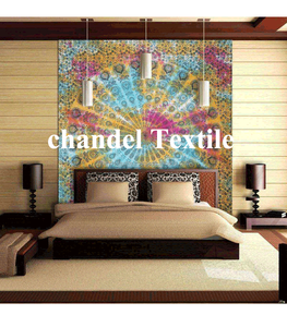 Tie Dye Mandala tapices bohemio Hippie colgante de pared y sábana impresa arte indio decoración del hogar tela de pared de playa - Product Image 4