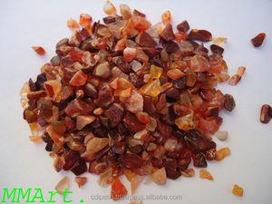 Pierre de cornaline rouge naturelle indienne, gravier poli, pierre concassée pour usage extérieur, design moderne, marque MMArt, 5 ans et plus - Product Image 5