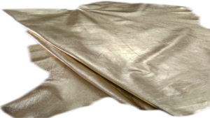 Finition grain de style mode certifiée LWG en cuir de mouton couleur or de la meilleure qualité pour sacs à main et vêtements - Product Image 4