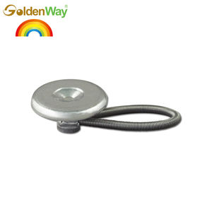 High Quality GoldenWay Silver Flatback Waist Spring Aluminum Plating Washable <b>Button</b> Extender <b>for</b> <b>Jeans</b> - Product Image 5
