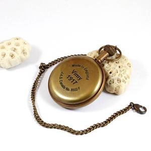 Antique en laiton montre de poche verre métal bureau Souvenir chaîne nouveauté promotionnel remise des diplômes noël pâques cadeaux SAIPW818 - Product Image 2