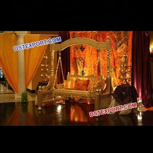 Pakistani Walima Stage Decor <b>Swing</b> Jhula Customized Wedding Decor UK Sale DST Exports Factory USA Australia Wholesale - Product Image 1