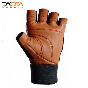 Leather Touch Screen Half-<b>Finger</b> Weightlifting Gloves with Adjustable Wrist Strap and Non-Slip Palm - Product Image 5