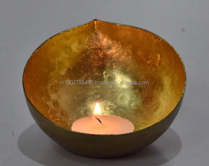 Elegant <b>Black</b> Gold Finished Metal Handmade Tea Light Votive <b>Candle</b> Holder <b>Lantern</b> Jar Design Home Decoration Christmas - Product Image 5