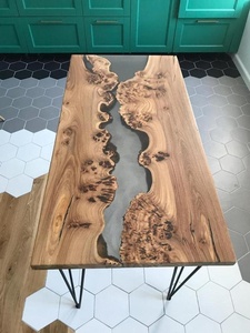 Indian Designing <b>Epoxy</b> <b>Resin</b> Live Edge Wooden Dinning Table - Product Image 2