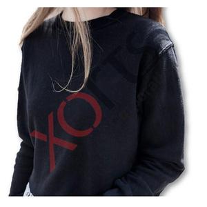 Suéter de cuello alto con cremallera para mujer, suéter espacioso con ajuste de novio, sudadera de lana Premium de 400gsm para novio - Product Image 1