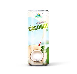 Jugo de frutas y verduras naturales con sabor a agua de coco espumoso orgánico de 320ml Muestras de refrescos gratis OEM disponibles - Product Image 1