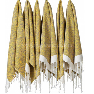 ผ้าขนหนูเช็ดหน้าลายทางทำจากผ้าฝ้าย100% แห้งเร็วแบบอัดโลโก้ตามสั่งแบบตุรกี - Product Image 5