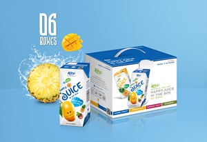 Vente en gros jus d'orange à la vitamine C OEM/ODM purée de fruits à la vitamine C emballée en boîte aromatisée du Vietnam - Product Image 2