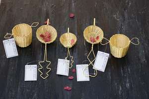 ที่กรองชาแบบลวดตาข่ายทองเหลืองชุบทองระดับพรีเมี่ยมเหมาะสำหรับอุปกรณ์ชงชาใบชาหลวม - Product Image 2