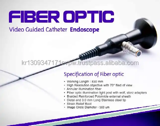 Bande optique de Fiber optique, endoscope flexible à guidage vidéo avec 17,000 pixels