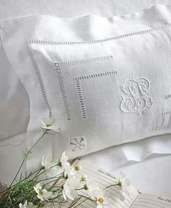 फैक्टरी एकल आकार सादे कपास सफेद फीता ahem छड़ी होटल चादरें - Product Image 2