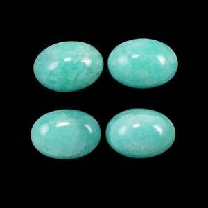 3mm 4mm Naturel Amazonite Calibré Ovale Dos Plat Calibré Cabochons Gemme Fabricant Lâche Prix de Gros en Ligne Maintenant - Product Image 1