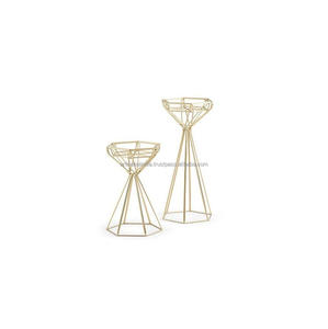Florero de cristal chapado en oro, centro de mesa de nuevo estilo, florero de METAL, precio al por mayor - Product Image 6