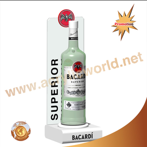 Usine personnalisée acrylique led vin liqueur porte-bouteille whisky bouteille présentoir pour magasin de détail - Product Image 6