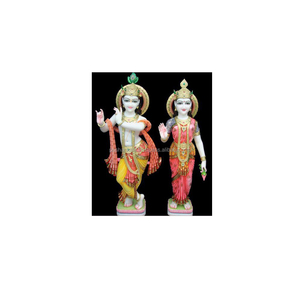 ศาสนาหินอ่อน Radha กฤษณะรูปปั้น - Product Image 1
