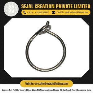 Pernos Planos Plateados al por Mayor para Cierres y Ganchos, Componentes para Joyería, Marca Sejal Creation - Product Image 5