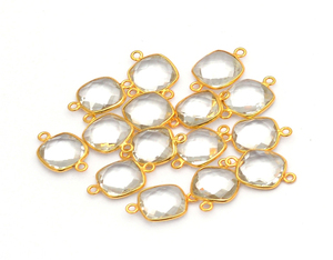 สายรุ้งมูนสโตน925จี้เงินสเตอร์ลิงสีทองชุดฝาเชื่อมต่อเครื่องประดับสำหรับงานเลี้ยง - Product Image 4