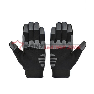 Gants de sécurité pour mécaniciens en cuir antidérapants et durables 10 pouces - Product Image 1