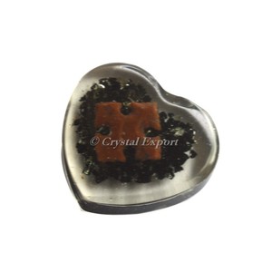 Diseño de flores en el corazón de orgón - Product Image 1