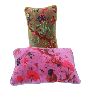 2023 ultime collezioni estive di design 16x24 pollici uso domestico fatto a mano personalizzabile con stampa di uccelli colorati <span class=keywords><strong>cuscini</strong></span> in cotone - Product Image 1