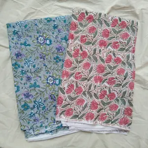 Vente en gros de tissu imprimé à la main en coton matière première polyvalente vêtements, sacs et accessoires de literie pour la maison tissu de refonte - Product Image 1