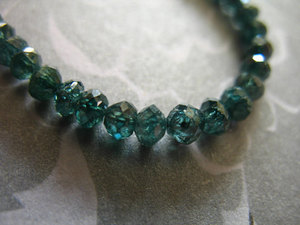 Cuentas de diamante facetadas azules para collar/hebras, cuentas de diamante naturales para pulsera, collar, joyería, 2 mm a 5 mm - Product Image 3