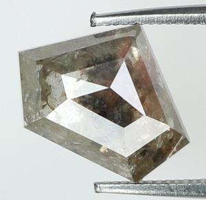 เพชรแท้ทรงหลวม สีเทา-น้ำตาลโบราณ 1.30 กะรัต, เพชรทรงหลวมแบบเกลือและพริกไทย, เพชรโบราณ - Product Image 3