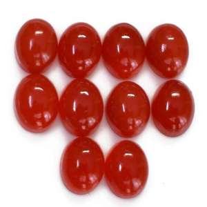 ลูกปัดคริสตัลทรงรีจากธรรมชาติพลอยโมราทรงหลวมสีแดงตัดสวยงาม - Product Image 2