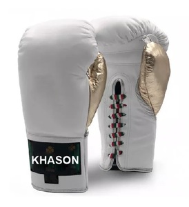 GUANTES DE BOXEO DE CUERO DE VACERO CON LOGOTIPO PERSONALIZADO PARA NIÑOS 12OZ MUAY THAI KICK BOXING PUNCHING GUANTES BOLSA ROPA DEPORTIVA PARA KICK BOXING - Product Image 5