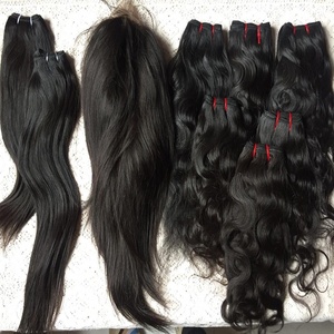 Extensión de cabello humano de 22 pulgadas, Etiqueta Privada, Color H 1B, cabello virgen Malayo Indio - Product Image 2