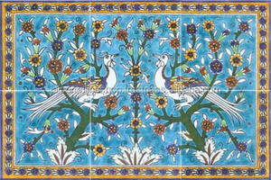 Mosaïques murales décoratives traditionnelles en marbre, images d'art, carreaux - Product Image 3