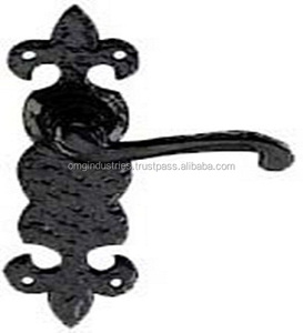 Comprar al por mayor: Manija de puerta de palanca negra de hierro fundido, manija de cerradura de embutir para muebles, tirador de puerta, manija de puerta de baño con privacidad - Product Image 5