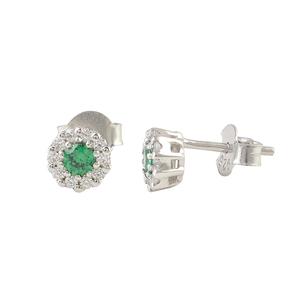 925 argent Sterling élégant fleur motif boucles d'oreilles bleu topaze classique bijoux fins femmes mariage anniversaire cadeau - Product Image 3
