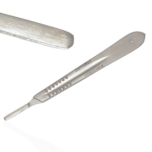Poignée de scalpel No.4 Porte-lame Poignée BP Acier inoxydable CE Entièrement autoclavable Mahersi - Product Image 4