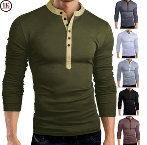 Polo Slim à manches longues pour homme, vêtement de sport, nouveauté 2022 - Product Image 2