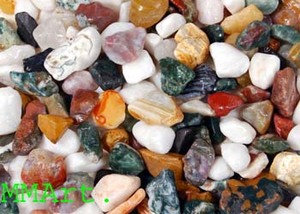 High Quality Natural Stone Fish <strong>Aquarium</strong> Tank Decor Full Color <strong>Fancy</strong> Gravels and Chips Polished Pebbles for Premium Export - Product Image 3