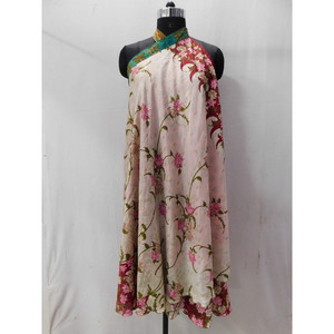 Jupe longue style bohème vintage pour femme, vêtements pour femmes, sari, à enrouler, 2 couches, réversible, nouvelle collection été - Product Image 3