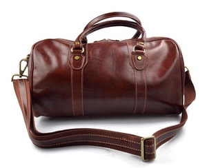 Travel Leather Duffel Overnight for Men and <b>Women</b> <b>Weekender</b> Cabin <b>Bag</b> IHS-0011 - Product Image 2