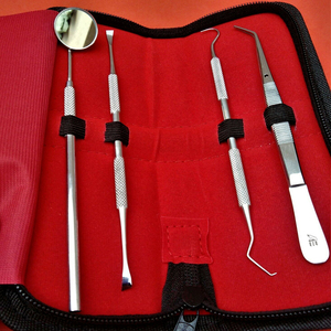 Kit d'outils d'hygiène dentaire professionnels 2026 – 4 pièces en acier inoxydable, détartreur manuel, grattoir, équipement de nettoyage et de restauration dentaire - Product Image 3