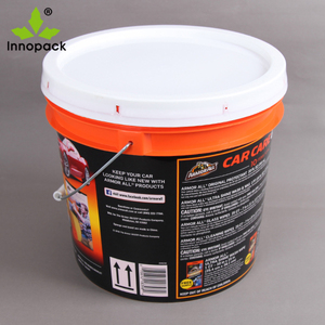 Seau en plastique blanc avec couvercle, 3.5 gallons, vente en gros, pour aliments ou produits chimiques, bon marché - Product Image 4