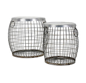 Plateau galvanisé, table d'appoint - Product Image 4