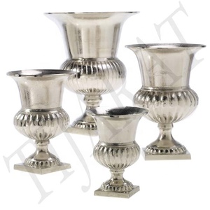 Florero de Metal para decoración del hogar con logotipo personalizado, decoración de boda de lujo para hoteles y restaurantes, jarrón de suelo para venta al por mayor - Product Image 2