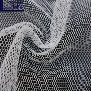 LCSH500 75D 43gsm Polyester yumuşak altıgen gelin Net kumaş