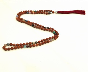 Top Quality Rudraksha Knotted 108 Buddhist Prayer Beads Mala <b>Necklace</b> <b>Crystal</b> <b>Healing</b> Stones Piedras Naturales - Product Image 5