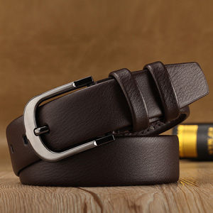 Mens Genuine Real Leather <b>Belts</b> Pant Casual Smooth Girdle Waistband Waist Band <b>Belts</b> Strap - Product Image 2
