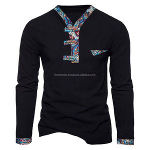 Camiseta de Manga Larga con Cuello en V para Hombre, Estilo Informal, Ajustada, Deportiva - Product Image 1